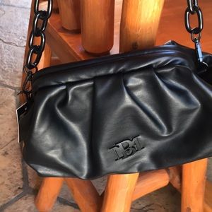 Badgley Mischka wrapped frame clutch NWT